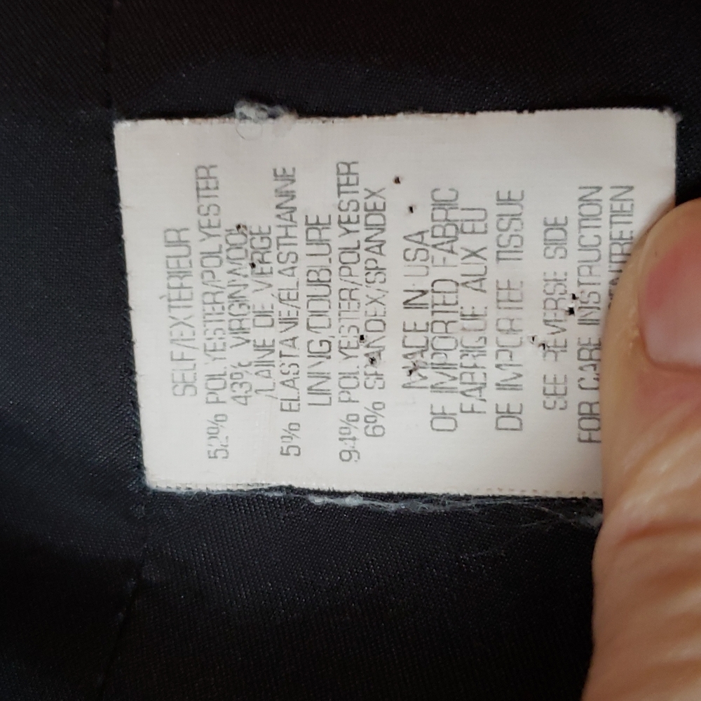 Theory open front wool blend Lanai stretch black jacket size 10 - Picture 10 of 14